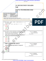 RRB ALP 20 Aug 2018 Shift