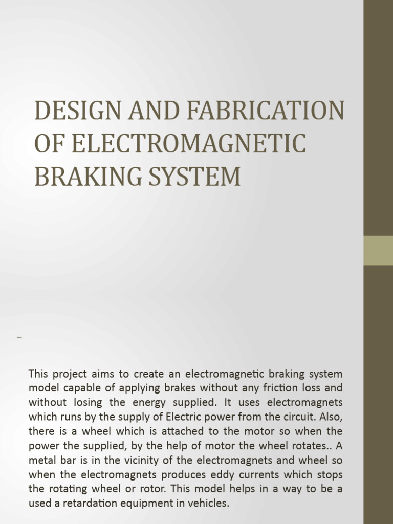 braking system PDF Brake Applied And