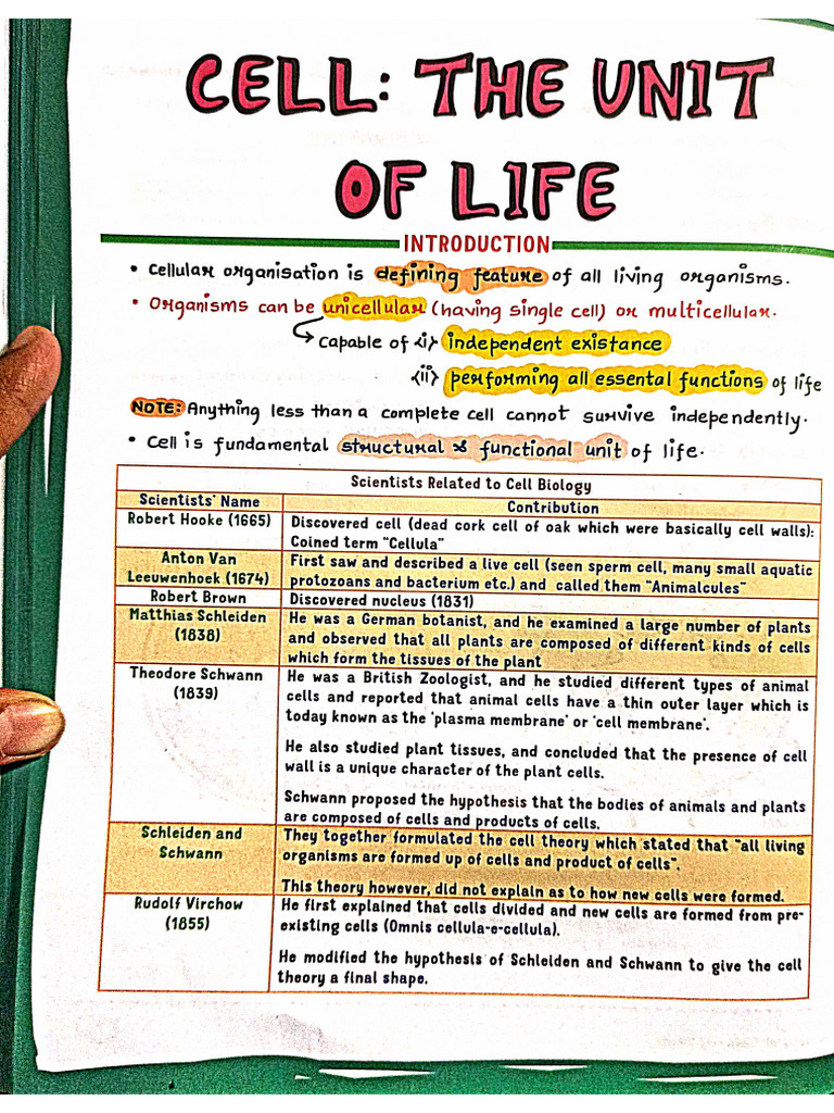 CELL THE UNIT OF LIFE Botany Med Easy | PDF