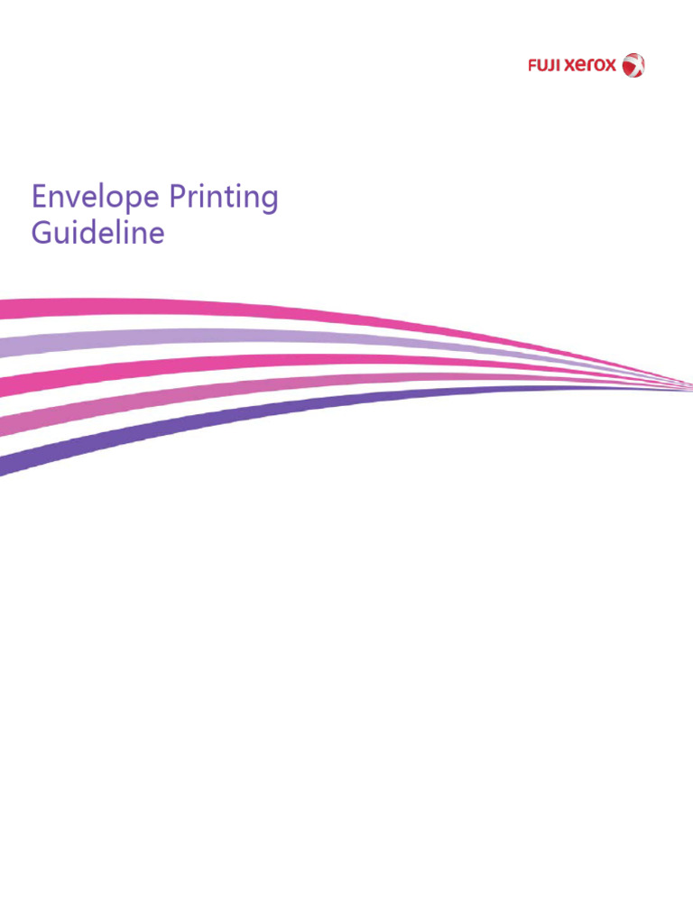 Envelope Printing Guideline | PDF | Printer (Computing) | Envelope
