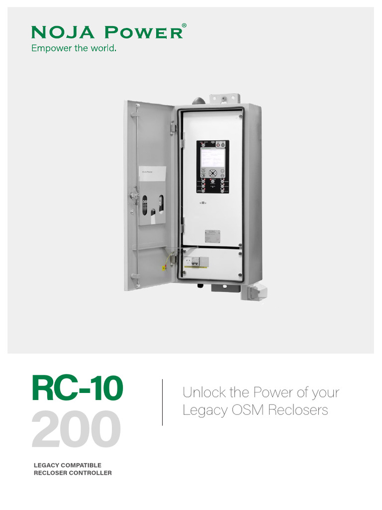 NOJA-5057-00 RC-10-OSM200 Product Guide - en | PDF | Relay | Electrical ...