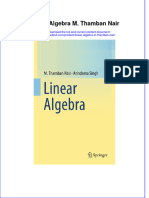 Download textbook Linear Algebra M Thamban Nair ebook all chapter pdf 