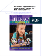 Download textbook Literacy In Grades 4 8 Best Practices For A Comprehensive Program 3Rd Edition Nancy Lee Cecil ebook all chapter pdf 