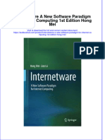 Textbook Internetware A New Software Paradigm For Internet Computing 1St Edition Hong Mei Ebook All Chapter PDF