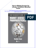 Download textbook Introduction To Market Access For Pharmaceuticals 1St Edition Mondher Toumi ebook all chapter pdf 
