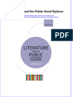Download textbook Literature And The Public Good Rylance ebook all chapter pdf 