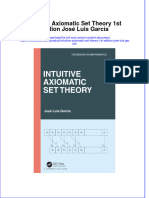 Full Chapter Intuitive Axiomatic Set Theory 1St Edition Jose Luis Garcia PDF