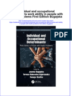 PDF Individual and Occupational Determinants Work Ability in People With Health Problems First Edition Bugajska Ebook Full Chapter