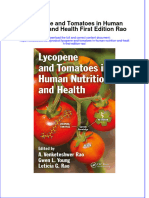 Textbook Lycopene and Tomatoes in Human Nutrition and Health First Edition Rao Ebook All Chapter PDF
