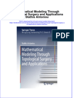 Textbook Mathematical Modeling Through Topological Surgery and Applications Stathis Antoniou Ebook All Chapter PDF