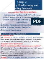 Topic 3 - Design of IP Address & Routing