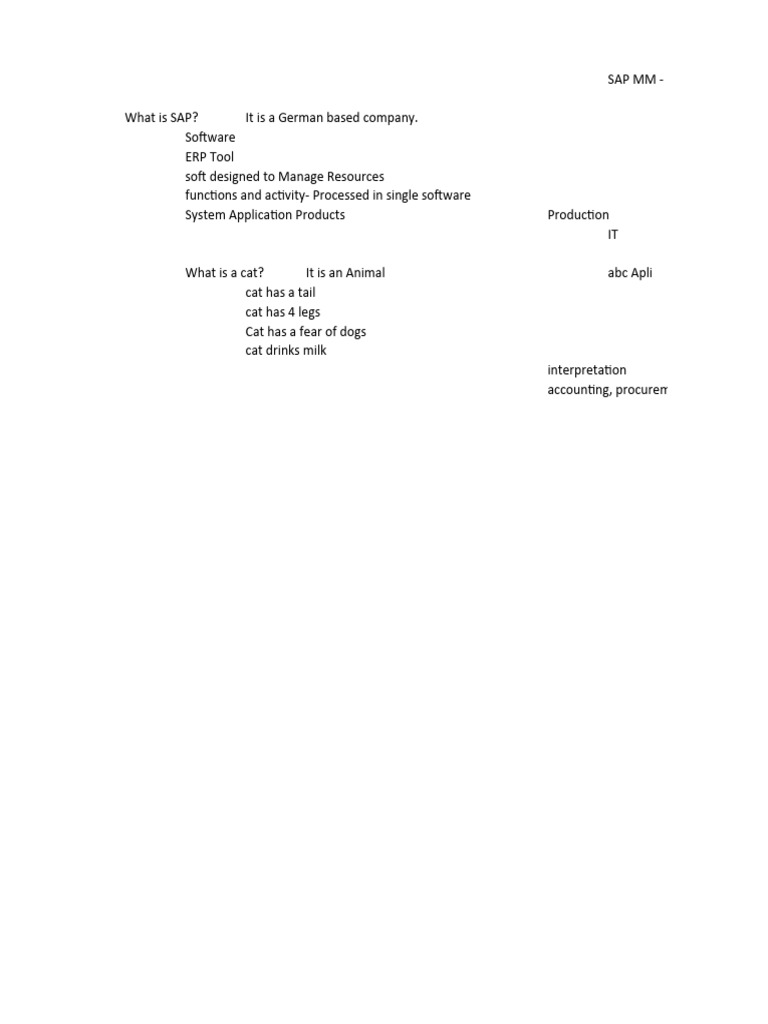 SAP MM Module Overview in Hindi | PDF