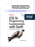 Full Chapter Ios 14 Programming Fundamentals With Swift Covers Ios 14 Xcode 12 and Swift 5 3 7Th Edition Matt Neuburg PDF