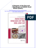 Download pdf Infectious Diseases Of The Dog And Cat A Color Handbook 1St Edition Scott Weese Editor ebook full chapter 