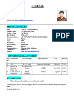 Sagar Patil Resume PDF