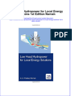 Textbook Low Head Hydropower For Local Energy Solutions 1St Edition Narrain Ebook All Chapter PDF