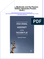 Download textbook Irish Drama Modernity And The Passion Play 1St Edition Alexandra Poulain Auth ebook all chapter pdf 