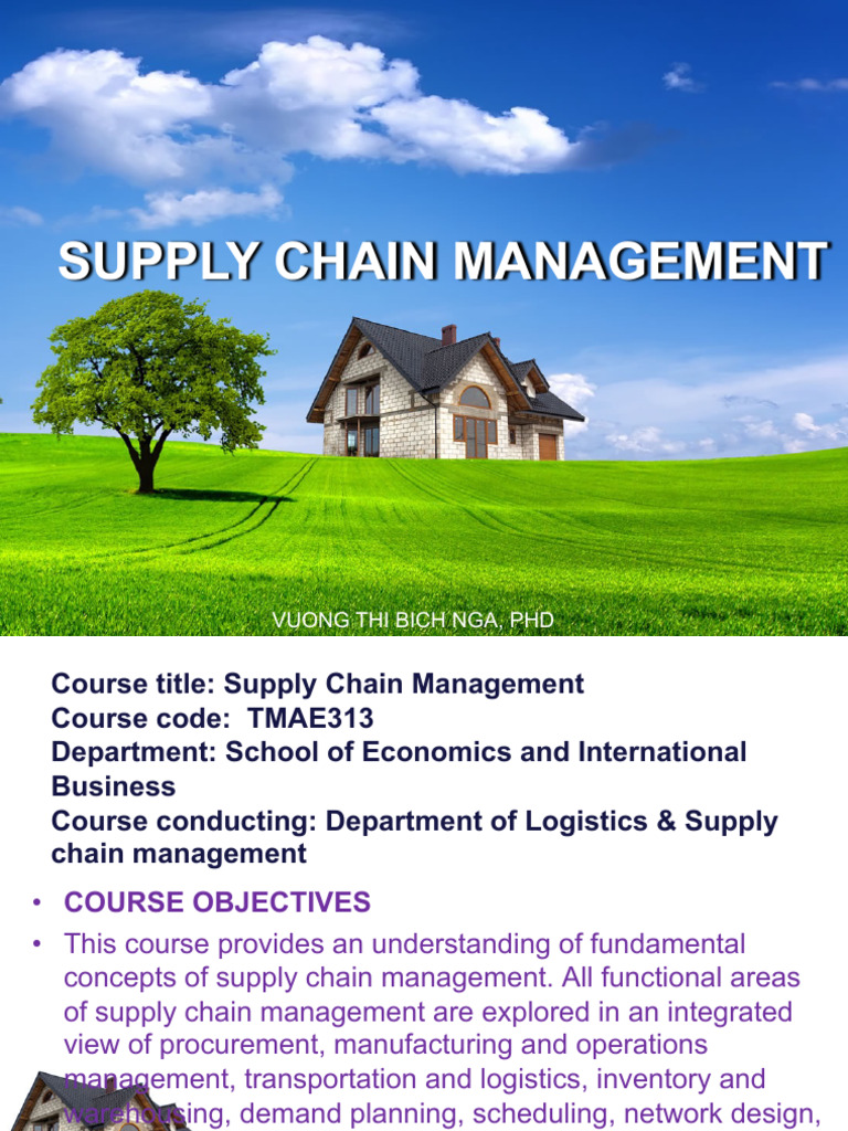 Comprehensive Supply Chain Management Course | PDF | Supply Chain ...
