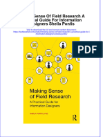 PDF Making Sense of Field Research A Practical Guide For Information Designers Sheila Pontis Ebook Full Chapter