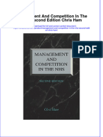 Textbook Management and Competition in The Nhs Second Edition Chris Ham Ebook All Chapter PDF