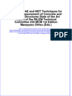 Download pdf Innovative Ae And Ndt Techniques For On Site Measurement Of Concrete And Masonry Structures State Of The Art Report Of The Rilem Technical Committee 239 Mcm 1St Edition Masayasu Ohtsu Eds ebook full chapter 