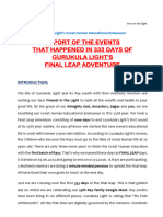 Gurukula Light 333 Day Report