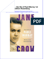 Download textbook Jane Crow The Life Of Pauli Murray 1St Edition Rosenberg ebook all chapter pdf 