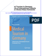 Download textbook Medical Tourism In Germany Determinants Of International Patients Destination Choice Klaus Schmerler ebook all chapter pdf 