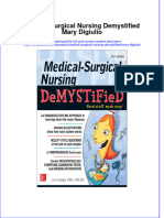 Textbook Medical Surgical Nursing Demystified Mary Digiulio Ebook All Chapter PDF