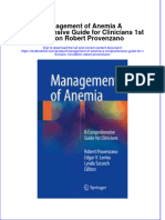 Download textbook Management Of Anemia A Comprehensive Guide For Clinicians 1St Edition Robert Provenzano ebook all chapter pdf 