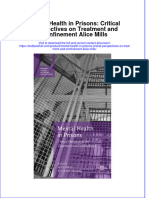 Textbook Mental Health in Prisons Critical Perspectives On Treatment and Confinement Alice Mills Ebook All Chapter PDF