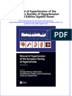 PDF Manual of Hypertension of The European Society of Hypertension Third Edition Agabiti Rosei Ebook Full Chapter