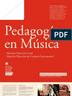 Pedagogia en Musica, Dirección Coral o Conjunto Instrumental 2012 - Uah