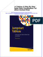 Download full chapter Jumpstart Tableau A Step By Step Guide To Better Data Visualization 1St Edition Arshad Khan pdf docx