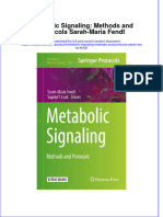 Textbook Metabolic Signaling Methods and Protocols Sarah Maria Fendt Ebook All Chapter PDF