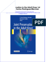 Textbook Joint Preservation in The Adult Knee 1St Edition E Carlos Rodriguez Merchan Ebook All Chapter PDF