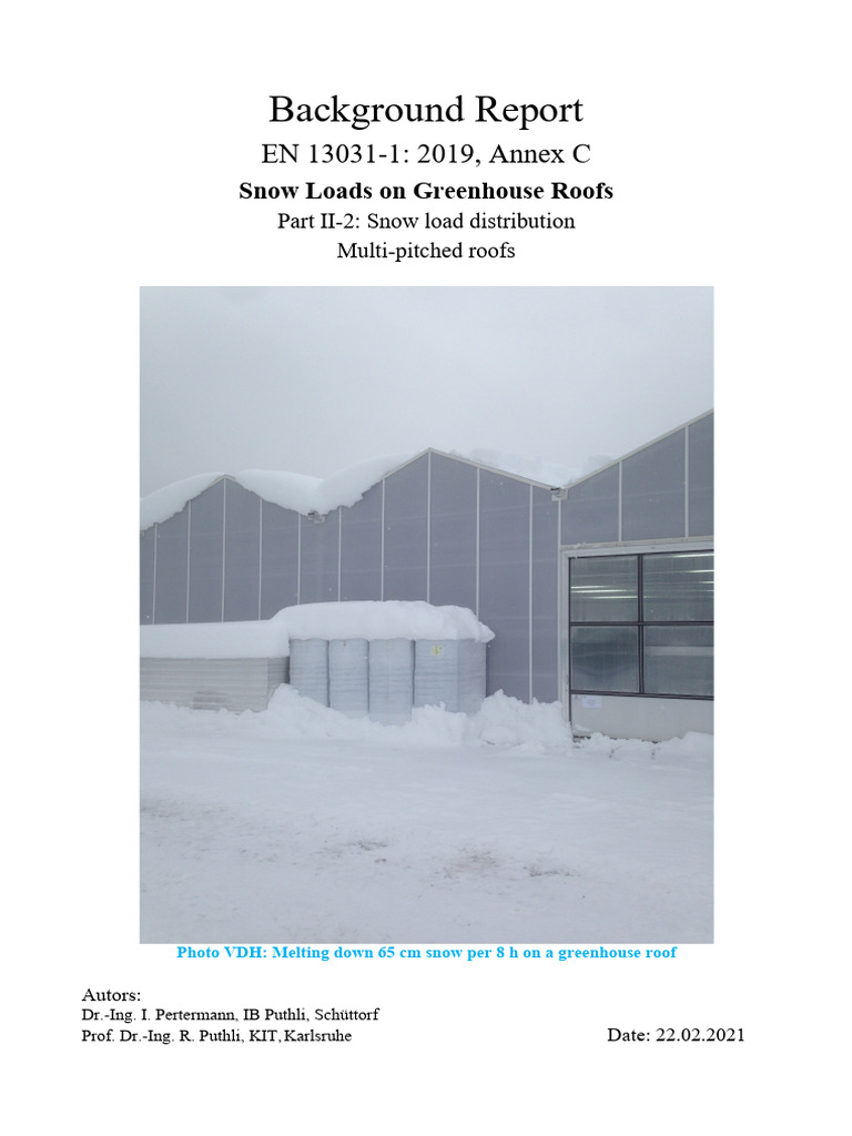 Background Snow en 13031 Part II-2 - Snow Load Distribution - Multi ...