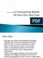 A Price Forecasting Model of Iron Ore and
