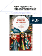 Textbook Kazakhstan Kyrgyzstan and Uzbekistan Life and Politics During The Soviet Era 1St Edition Timur Dadabaev Ebook All Chapter PDF