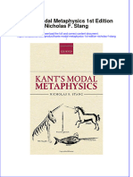 Textbook Kants Modal Metaphysics 1St Edition Nicholas F Stang Ebook All Chapter PDF