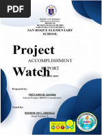 Project W.A.T.C.H: Promoting Honesty & Punctuality | PDF | Integrity ...