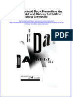Textbook Maria Stavrinaki Dada Presentism An Essay On Art and History 1St Edition Maria Stavrinaki Ebook All Chapter PDF