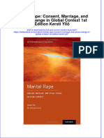 Textbook Marital Rape Consent Marriage and Social Change in Global Context 1St Edition Kersti Yllo Ebook All Chapter PDF