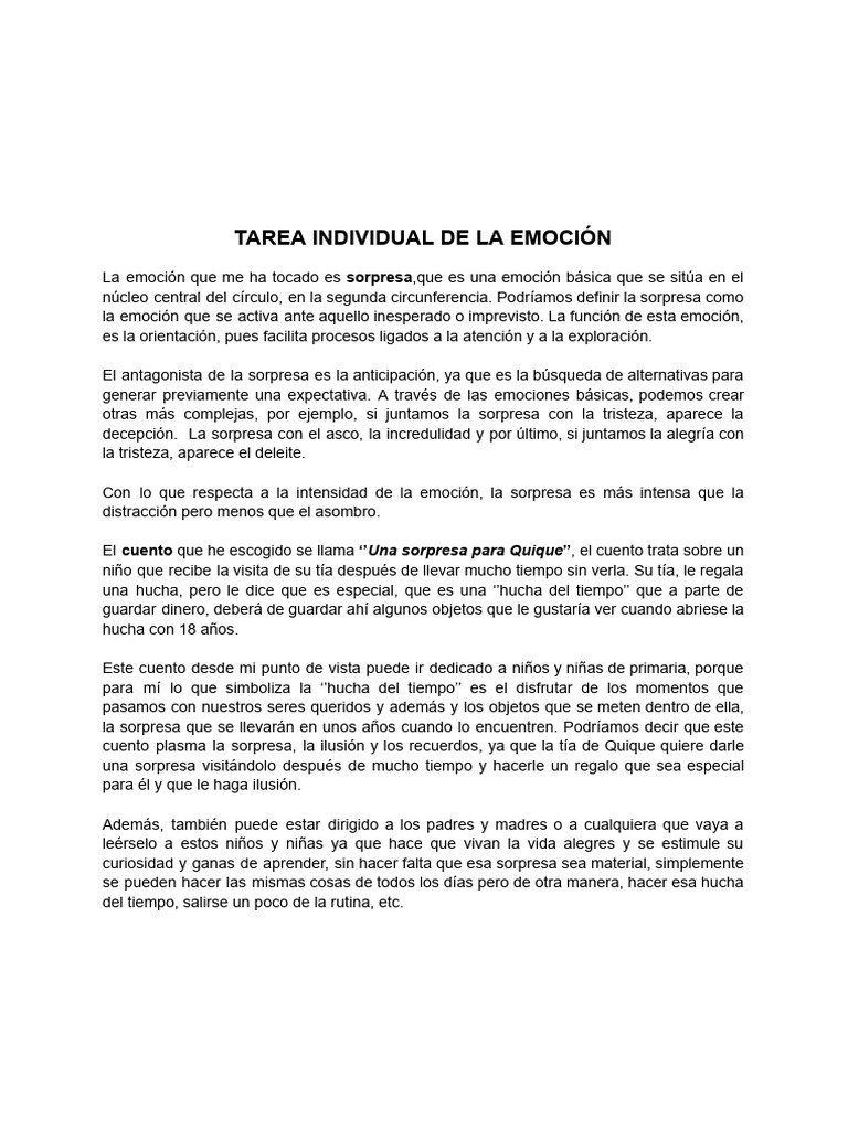 Una Sorpresa Para Quique Pdf