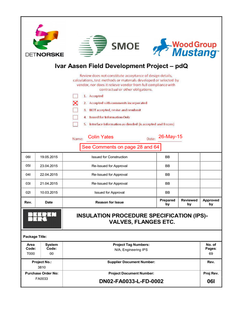 Flange Box Insulation Specification | PDF | Thermal Insulation ...