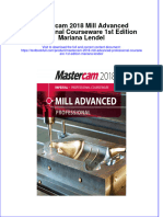 PDF Mastercam 2018 Mill Advanced Professional Courseware 1St Edition Mariana Lendel Ebook Full Chapter