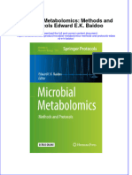 Download textbook Microbial Metabolomics Methods And Protocols Edward E K Baidoo ebook all chapter pdf 