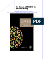 Download textbook Kiwifruit The Genus Actinidia 1St Edition Huang ebook all chapter pdf 