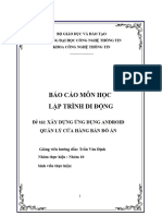 Báo cáo môn lập trình di động