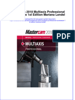 PDF Mastercam 2018 Multiaxis Professional Courseware 1St Edition Mariana Lendel Ebook Full Chapter